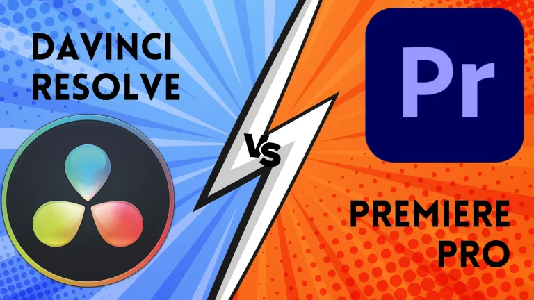 Illustration visuelle du match Premiere Pro vs DaVinci Resolve 2025