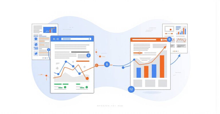 Cannibalisation SEO illustration pages web concurrentes positions Google fluctuantes