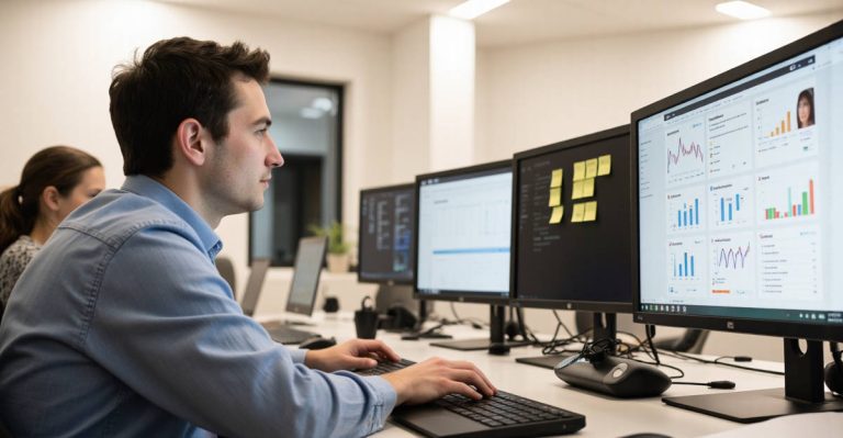 Consultant SEO Cédric Guérin Team SEO Rennes travaillant sur stratégie référencement naturel