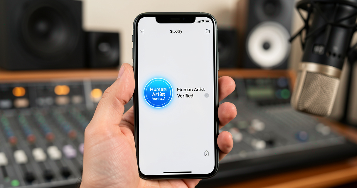 Spotify lutte contre l'IA : badge vérifié humain et 75 millions de suppressions
