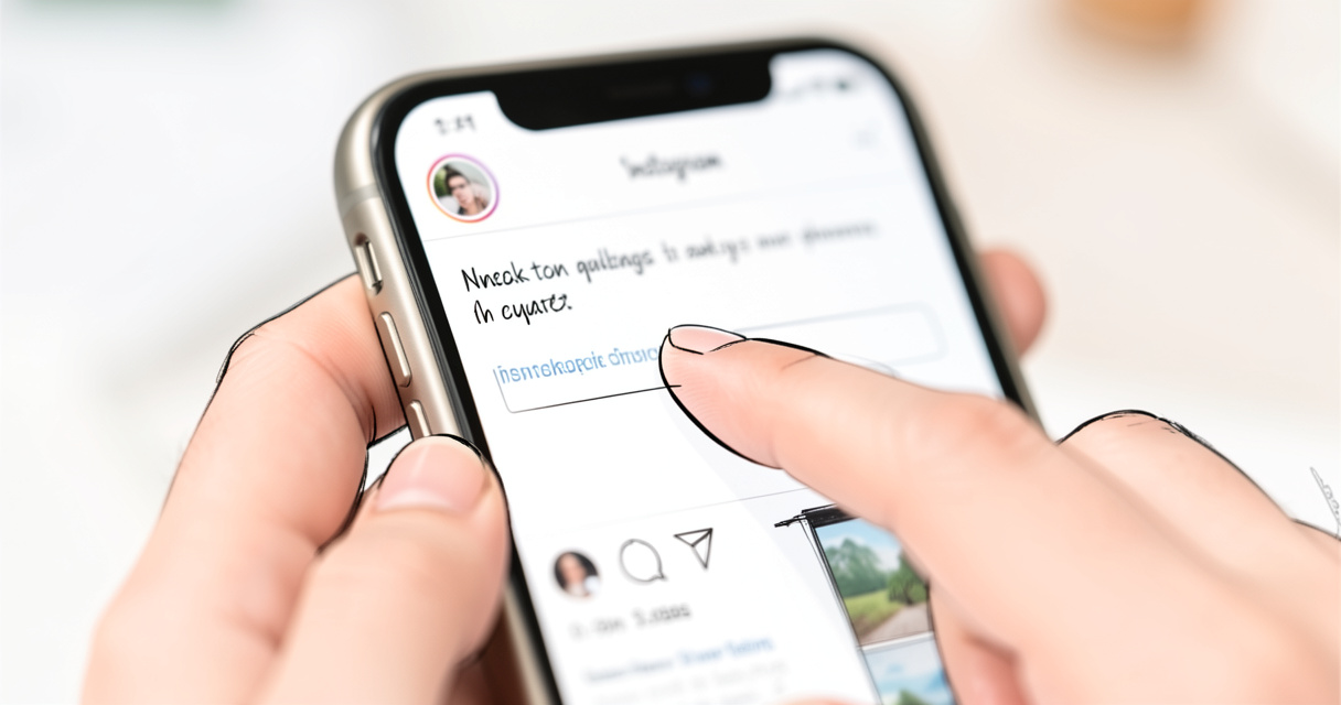 Zoom sur une photo Instagram avec deux doigts sur un écran de smartphone