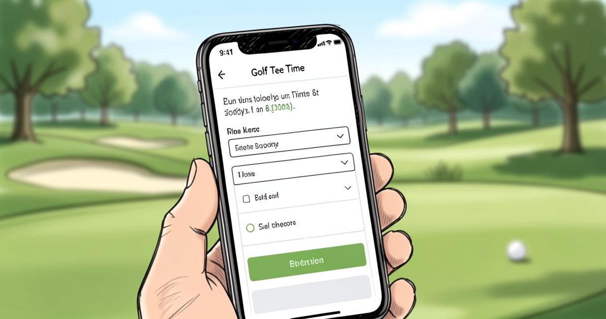 Application mobile Nexxchange Golf pour réserver un tee time en quelques clics