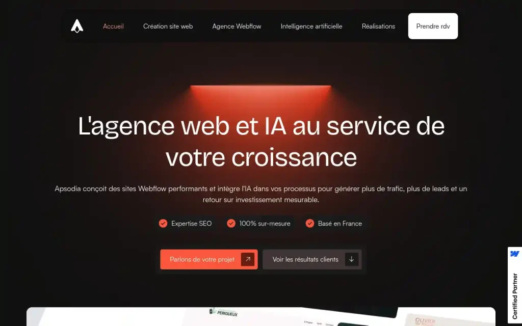 Apercu du site Apsodia