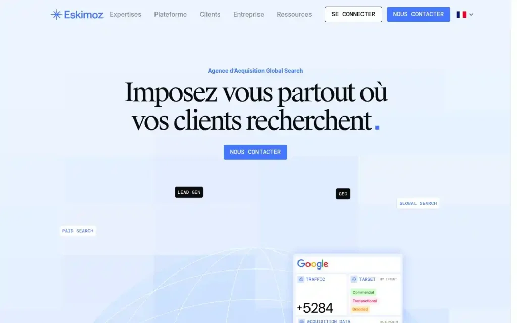 Apercu du site Eskimoz