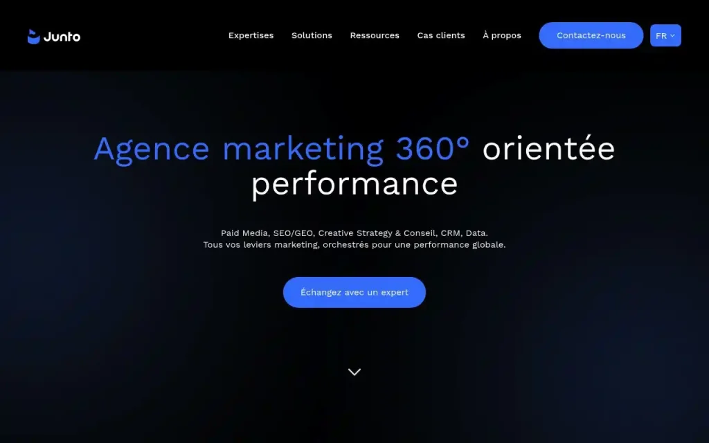 Apercu du site Junto