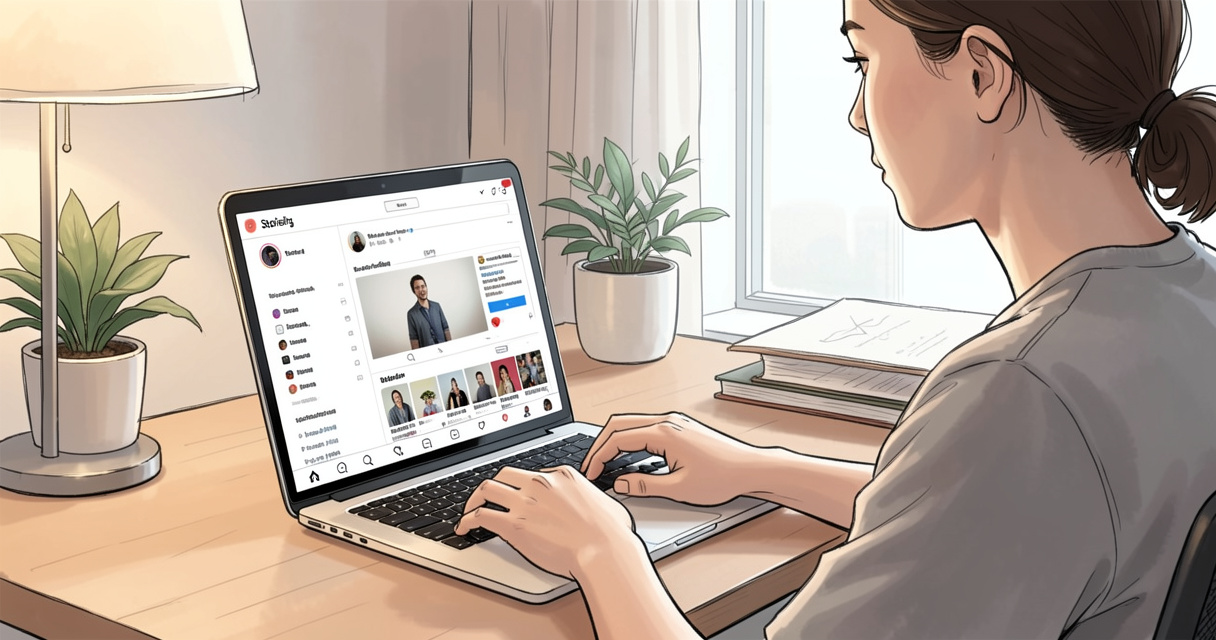 Utilisation de StoriesIG sur ordinateur pour voir des stories Instagram anonymement
