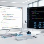 Illustration du vibe coding et des outils no-code IA pour la création de sites web