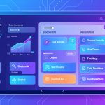Illustration représentant la création d'une application web avec des outils no-code et l'intelligence artificielle