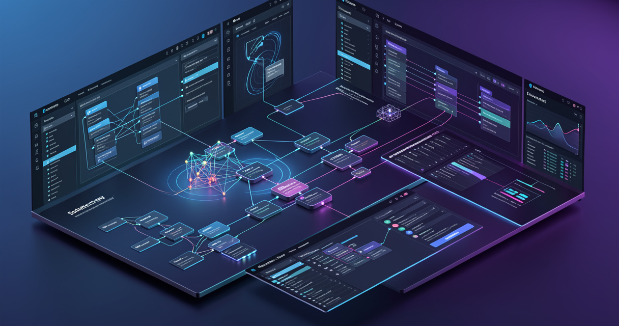 Interface de programmation visuelle reliant des modules no-code et des réseaux neuronaux d'intelligence artificielle